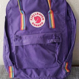 Fjallraven Kanken Rainbow Purple Backpack